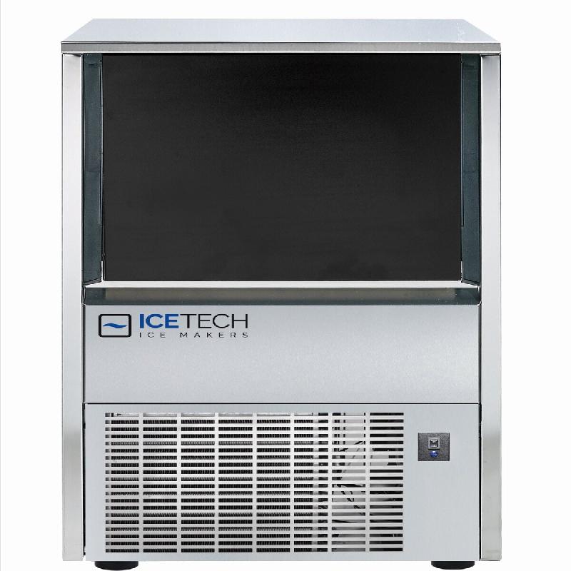 Machine à glaçons 32 kg 20 g cube vide. Stockage 12 kg. Carrosserie en acier inoxydable. Condensation à l'air ou à l'eau. ICETECH PS32 - 1706_0