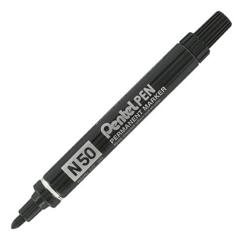 MARQUEUR PERMANENT PENTEL MARKER N50 POINTE OGIVE 4,3 MM NOIR