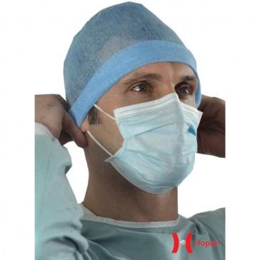 Masque chirurgical haute filtration 3 plis - élastiques - barrette nasale anti-buée - Kolmi Hopen - boîte de 50_0