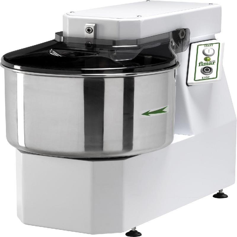 Mélangeur spiralé à tête fixe. Cuve 42 litres. Pâte 38 kg. Rendement 114 kg/heure. FIMAR modèle 38SN - 977_0