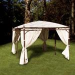 OPTION RIDEAUX BEIGE POUR TONNELLE 4 PENTES 3X4 VISION TONNELLES DE JARDIN_0