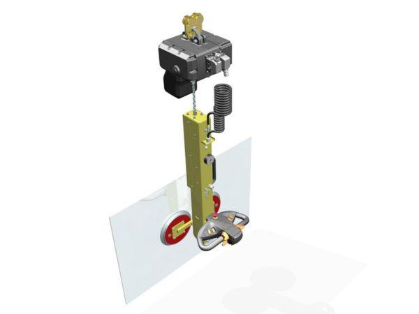Palonnier d'atelier B2 250 kg avec palan à chaîne_0