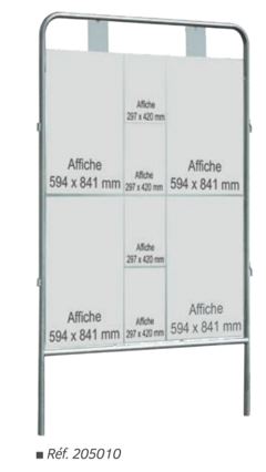 Panneau électoral, excellent rapport qualité-prix, conforme au code électoral - ÉCO_0