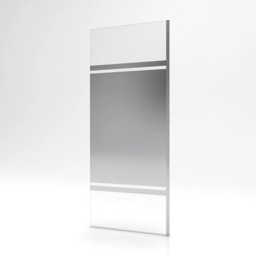 PAROI DE DOUCHE FIXE PARMA 2 - VERRE MIROIR - 80 CM AURLANE