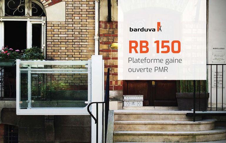 Plateforme monte-escalier verticale, esthétique et moderne pour personnes à mobilité réduite  - Barduva RB150_0