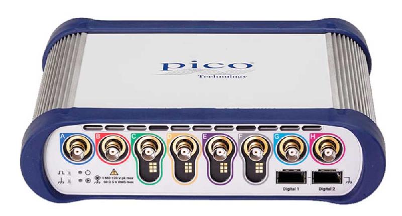 PQ198 | Oscilloscope USB PicoScope 6824E - 8 voies analogiques, 500 MHz, résolution 8 à 12 bits, mémoire max. 4 Géchantillons_0