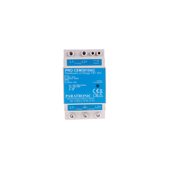 Protections foudre & CEM - Pro CEM3010AC - 24 Vac / 30 Vdc - Imax. 20 kA - Type II/III_0