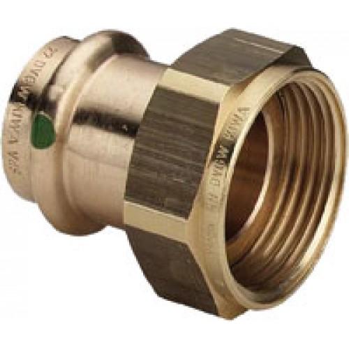 RACCORD BRONZE Ø 18 ÉCROU LIBRE FEMELLE Ø 20/27 VIEGA