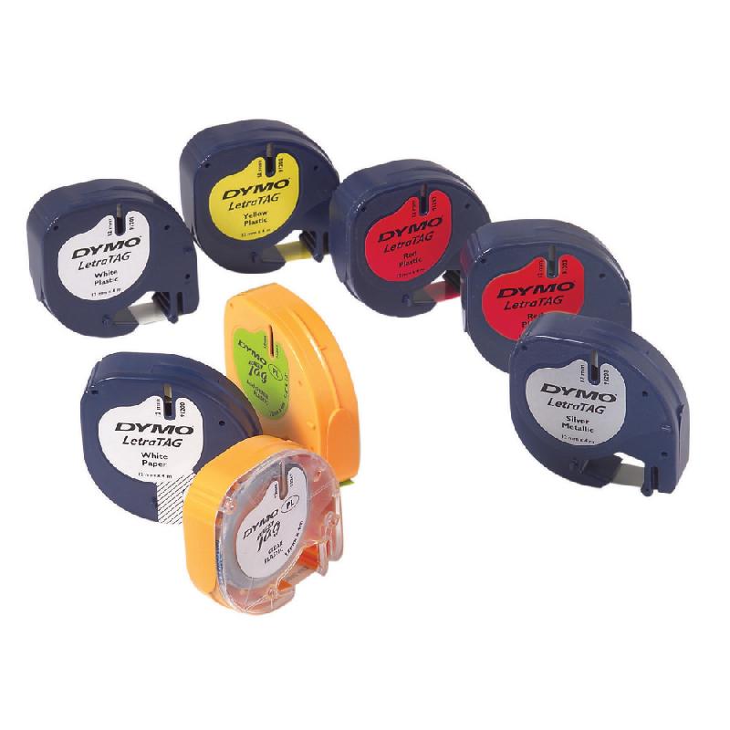 RUBAN MÉTALLISÉ DYMO POUR TITREUSE LETRATAG PLUS COLORIS ARGENT