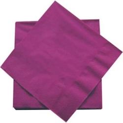 Serviettes de table 2 plis pure ouate - couleur framboise  - 40 x 40 cm - x 100 - DSTOCK60 - 03701431308969_0
