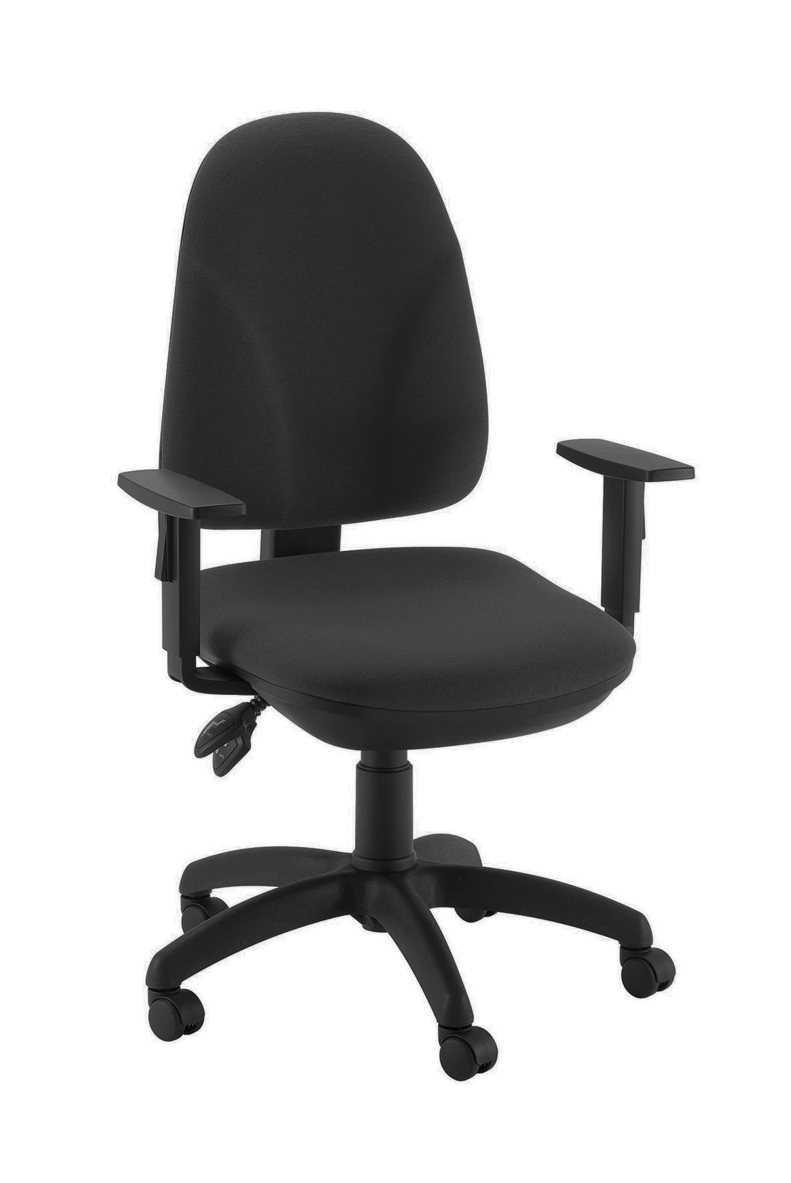 SIÈGE BUREAU SYNCHRONE EN TISSU NOIR