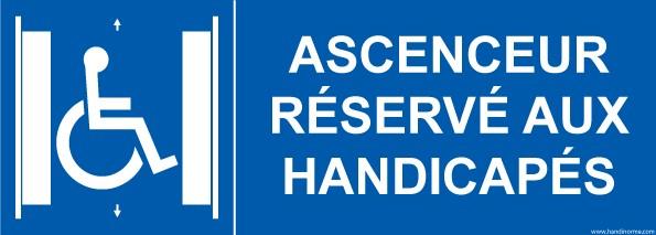 LOT DE 4 - PANNEAU PICTO ACCÈS AUX PERSONNES PMR ET À MOBILITÉ RÉDUITE - 210 X 75 - VINYLE SOUPLE AUTOCOLLANT