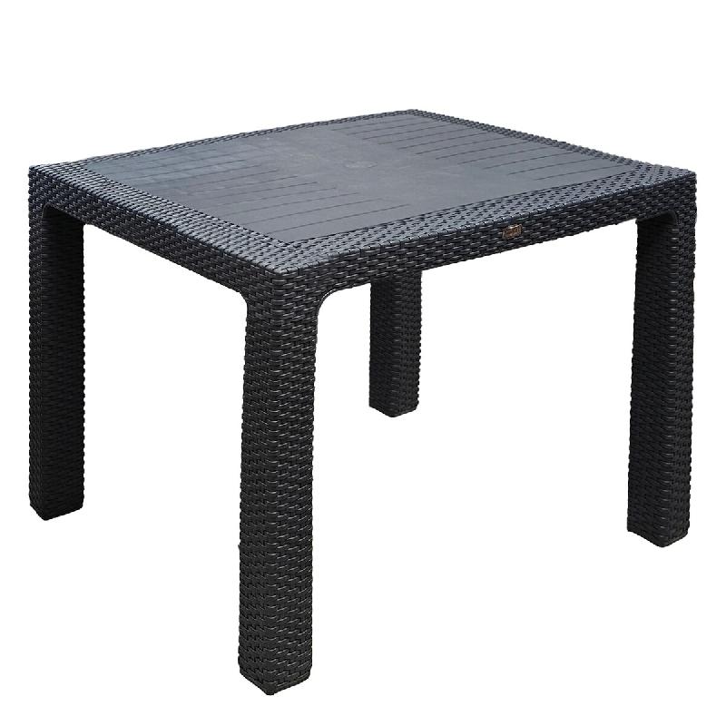 Table en polyrotin 90×90 anthracite - noir 8053632010765_0