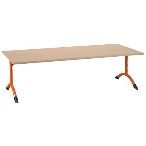 TABLE SARA 180 X 80 CM FIXE T2 STRAT DL ÉRABLE PAPAYE 2011 - MOBIDECOR