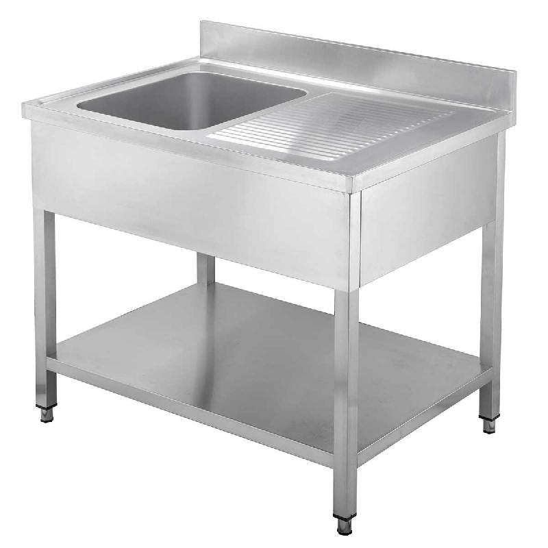 Vaiotec EASYLINE Evier 700 / 1 cuve à gauche et égouttoir L:1200 - inox 10203_0