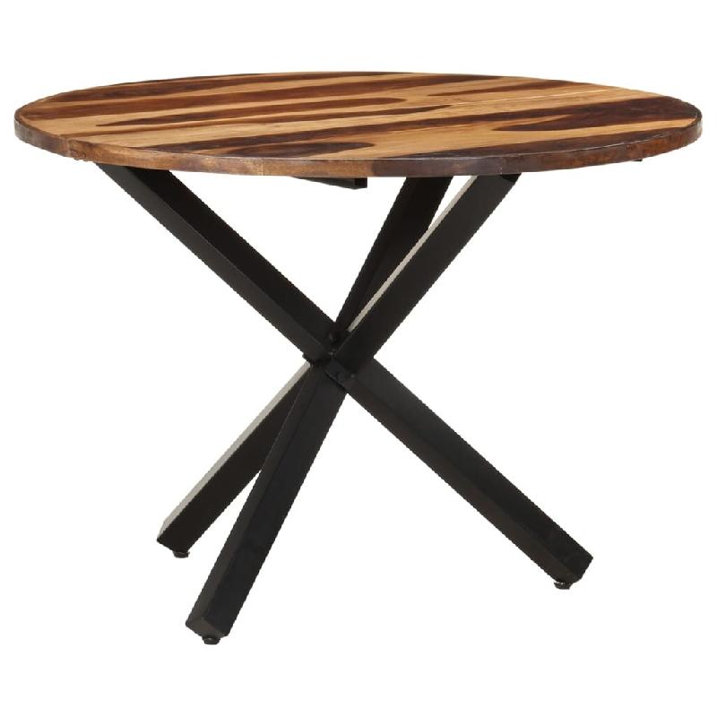 VidaXL Table de salle à manger 100x100x75 cm Bois d'acacia Modèle Polaris Minimal - Bois massif 153857_0
