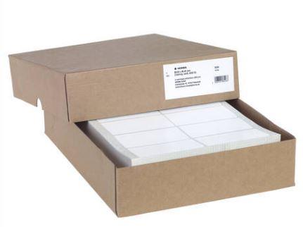Étiquette adhésive pour ordinateur en continu - 88,9 x 48,4 mm - Réf. 8226 - Blanc - 2 rangées - 6000 étiquettes_0