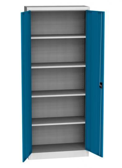 Armoire de bureau DLM 780 - acier laminé à froid - 4 tablettes réglables - serrure à espagnolette_0