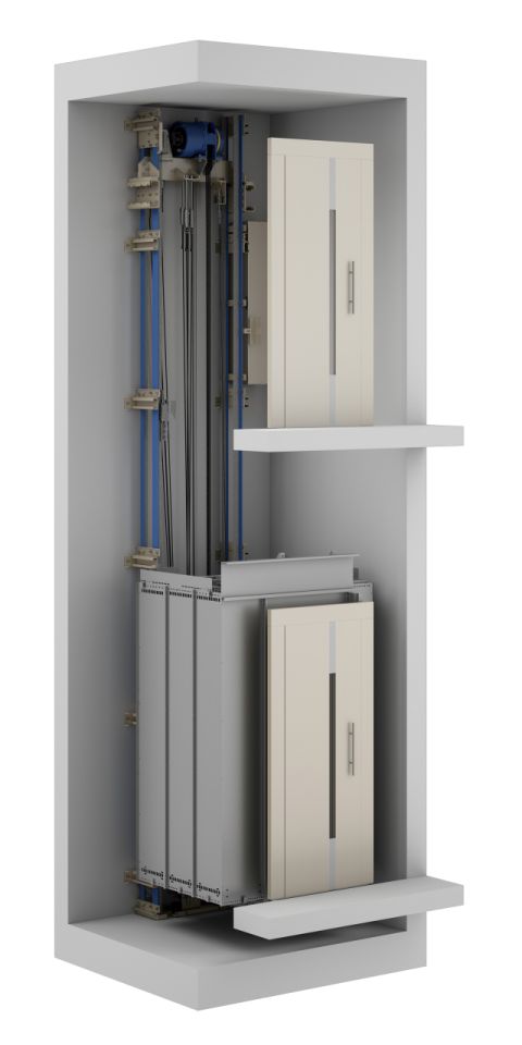 Ascenseur de maison t basic - kleemann - charge nominale 180 à 450 kg_0