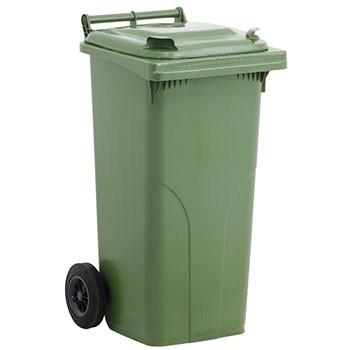 BAC DE COLLECTE ROULANTS PLASTIQUE 120L VERT/VERT_0