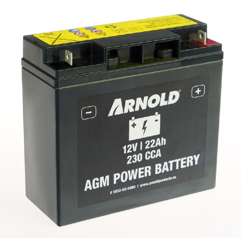 Batterie AZ109/AGM SLA/VRLA 12-22A pour tracteur tondeuse - Terminal à droite_0