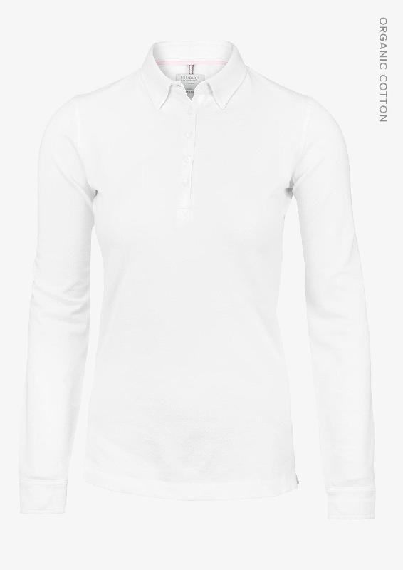 Polo à manches longues - Détails élégants - Carlington Women - White - Nimbus_0