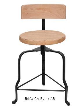 Chaise de restaurant BYHRR - assise standard - hauteur 65cm, largeur 46cm, poids 8,1kg_0