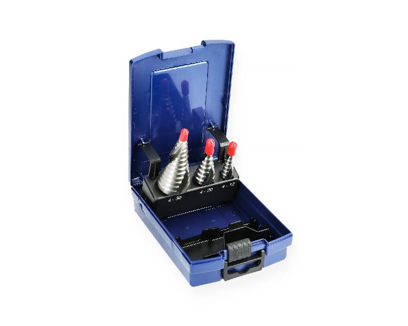 Forets Étages TJR HSS-E M35 - Lot De 3 (29 Tailles 4-32mm), Perçage Acier Inox, Acier, Bois