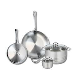 Ensemble de 2 Poêles de cuisson 24 et 32 cm et 2 faitouts 12 et 24 cm Elo Profi Brillant - gris 3176239987911_0