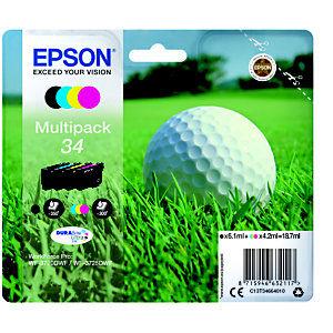 Epson 34 'Golf ball' Cartouche d'encre originale (C13T34664010) - Pack 4 couleurs_0