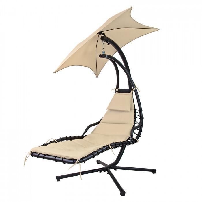 Fauteuil suspendu avec support 'orlando' beige_0