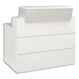 Gautier office banque d'accueil l120 sunday gris - dimensions l120 x h110/74 x p83 cm_0