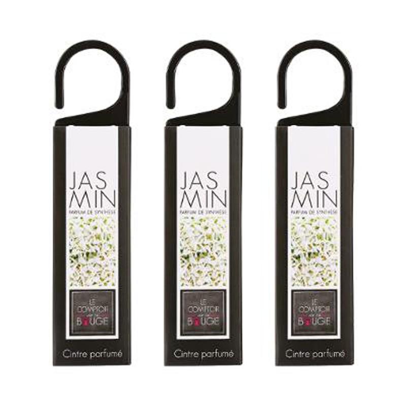 LOT DE 3 CINTRES PARFUMÉS SUSPEND 17CM JASMIN - PARIS PRIX_0