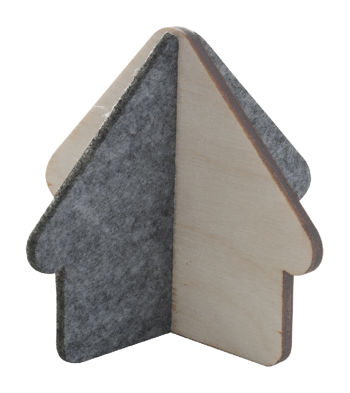 Maison en bois et feutrine - Petite taille - Couleur naturelle - 8g_0