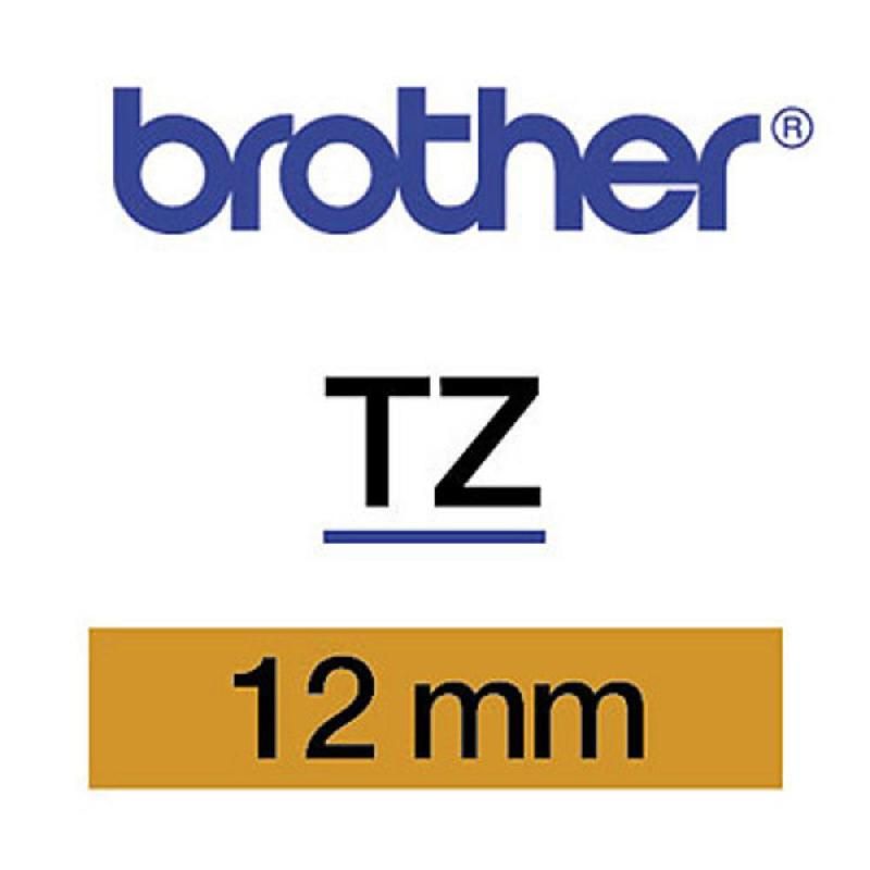 P-TOUCH RUBAN TITREUSE BROTHER - TZE - ÉCRITURE NOIR / FOND ORANGE FLUO - 12 MM X 5 M - MODÈLE TZE-B31