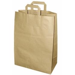 Packnwood FHC - 250Pcs - Sac cabas papier kraft brun recyclé - 320x160x440mm - marron papier 210CABBR44_0
