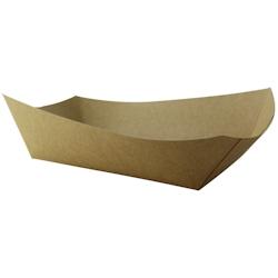 Packnwood FHC - 500Pcs - Barquette kraft ingraissable avec PE - 245x165x50mm, 1200ml - noir en carton 210BQKEAT6_0
