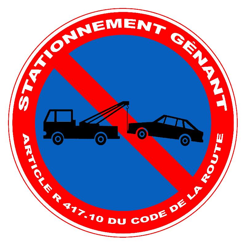 Panneau de signalisation stationnement gênant - 190503_0