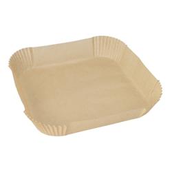 Papier cuisson 23 cm x 23 cm x 4,5 cm marron pour friteuse air fryer (1000 unités) PAPSTAR - marron papier 4002911766354_0