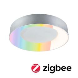 Paulmann Plafonnier LED Smart Home Zigbee 3.0 Casca IP44  RGBW+ 1750lm 230V 20W gradable Alu mat 75415 - argenté plastique 75415_0