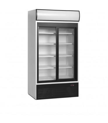Réfrigérateur vitré à portes vitrées coulissantes à fermeture automatique, pour chr, traiteurs, boulangeries, pâtisseries et chocolateries - réf. Fsc1000s tefcold_0