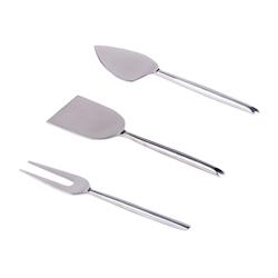 Service de 3 couteaux à fromage Elite -  Argent Autre Métal Table Passion 17x5 cm - argenté métal 3106238530627_0