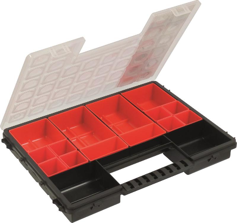 SODISE - Mallette de rangement à godets en polycarbonate - 14 godets inclus - Dimensions 365x280x50mm_0