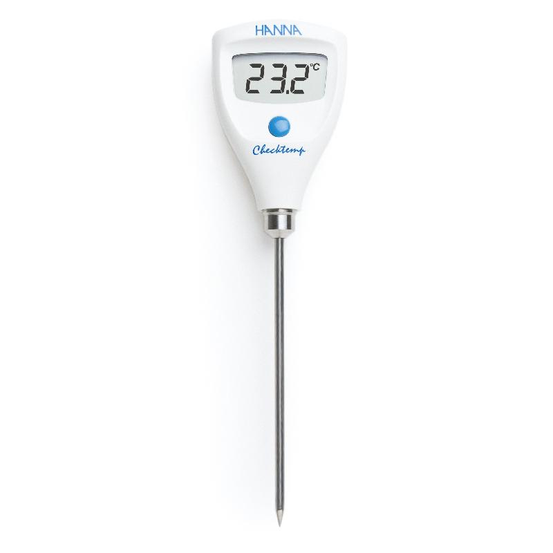 Thermomètre électronique de précision avec sonde fixe Checktemp®, conforme EN13485 - HI98501 - étanche IP65_0