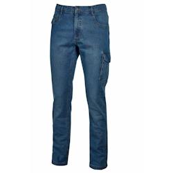 U-Power - Pantalon de travail jean bleu Stretch et Slim JAM Bleu Taille S - S bleu 8033546384398_0