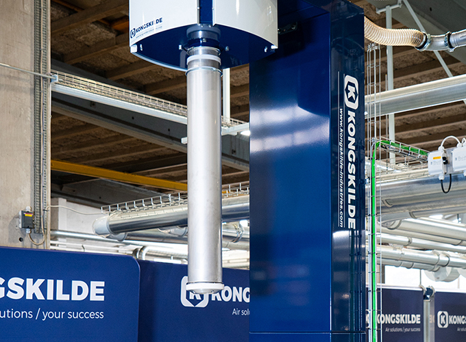 Unité de collecte de composants CPU - Système de transport pneumatique Kongskilde avec ventilateur MultiAir et tuyauterie modulable_0