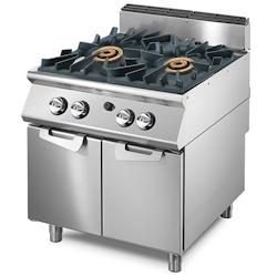 Virtus group Cuisinière Gaz avec 2 Brûleurs Chacun 16 kW sur Coffre 2 Portes - Virtus - 0698142402136_0