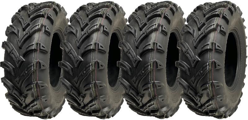 25x8.00-12 ATV Quad Tyres 6ply 14psi Wanda P377 Road Legal Tires 65J (Set of 4)_0
