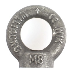Anneau de levage femelle acier gris foncé 8 mm - filetage m8_0
