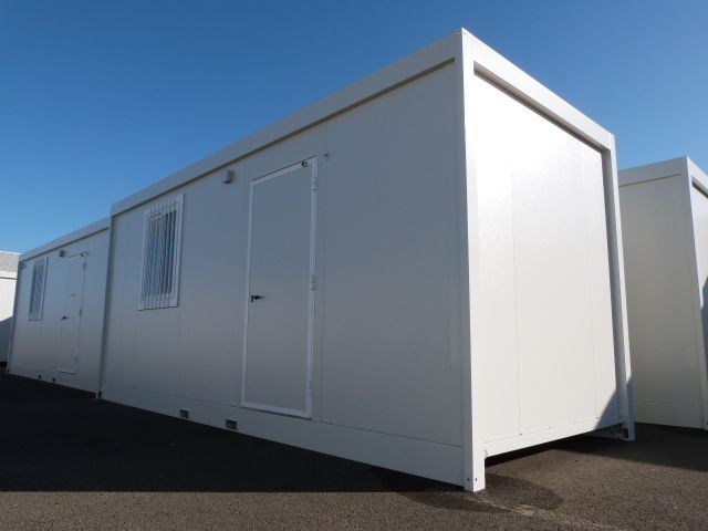 Bungalow monobloc ou juxtaposable standard - dimensions 6050x2450x2730mm - structure galvanisée avec isolation et équipements électriques_1